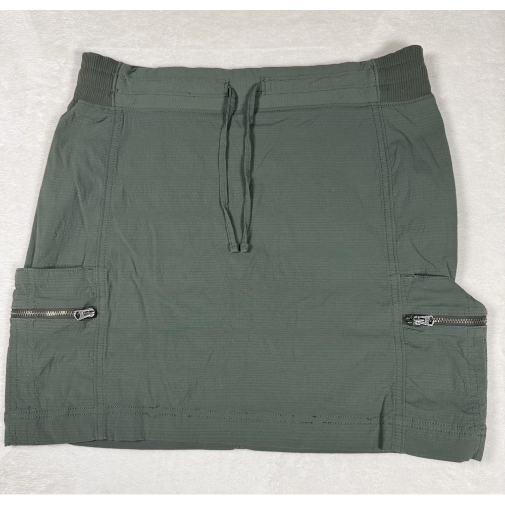 Athleta Skort Womens 8 Green Cargo Pocket Hiking Active Skirt Shorts Golf